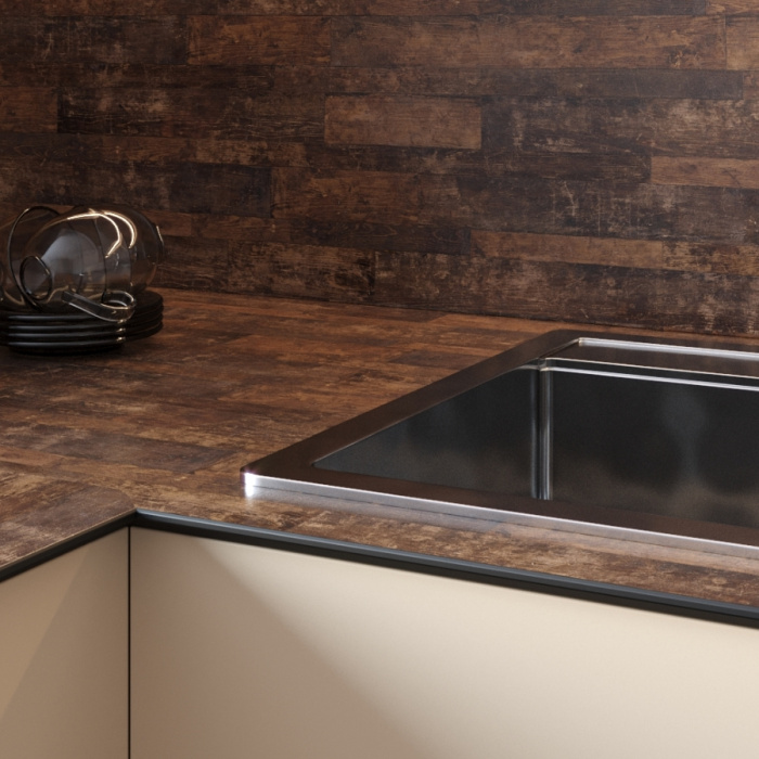 Столешница Rustic wood 8070/Rw Slotex 3000х600х40 мм