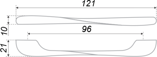 BOYARD.Ручка S0650/96 RS006SN.4/96