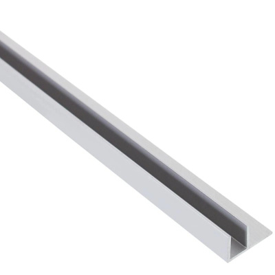 Планка для стеновой панели угловая алюминий матовая 600x10мм PU1120/600