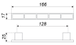 BOYARD.Ручка мебельная PEARL RS282CP/PRL.4/128