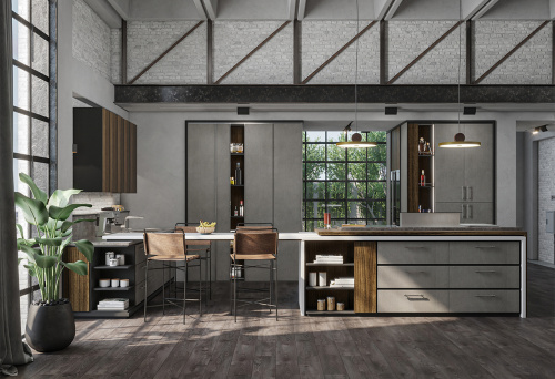 Плита МДФ Стоун лофт матовый 18 мм 3032/3087 AGT TRENDY 2800х1220 мм