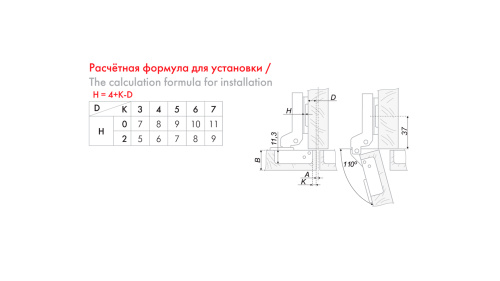Петля мебельная Clip-on с доводчиком BOYARD H302B02/2412