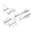 Роликовые направляющие BOYARD DS801 (550мм) черные DS 01BL.1/550