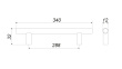 BOYARD.Ручка RR002 цвет AB RR002AB.5/288
