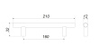 BOYARD.Ручка RR002 цвет AB RR002AB.5/160