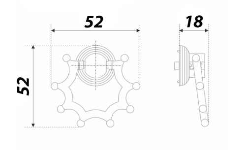 BOYARD.Ручка мебельная MARINE RC116AB.21