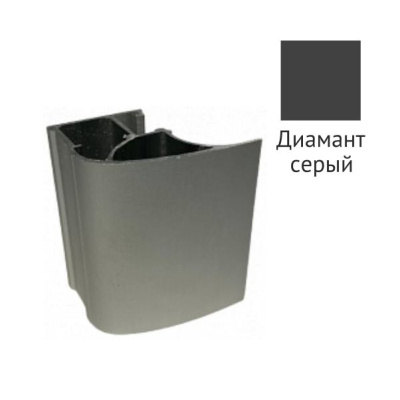 Профиль вертикальный диамант серый софт тач 5400мм LUX 454 Futurum