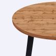Обеденная группа Стол круглый и 4 стула серые (table88032DW + chair_desert gray_black)