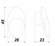 BOYARD.Ручка мебельная MARK RC303CP.4