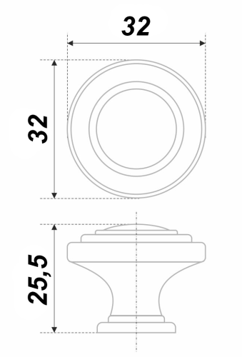 BOYARD.Ручка мебельная MATEO RC037AB.4