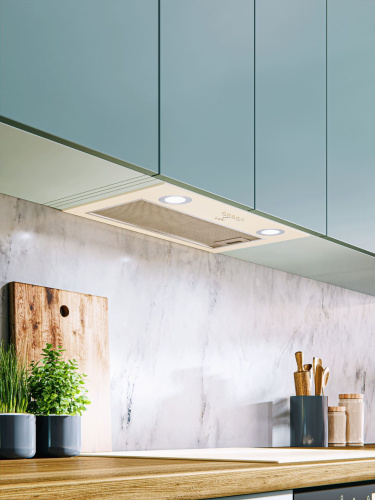 Кухонная вытяжка полновстраиваемая LEX GS BLOC P 600 IVORY LIGHT