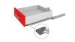 Направляющие скрытого монтажа полного выдвижения push-to-open B-Slide L=500 мм BOYARD DB8785Zn/500