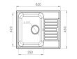 Мойка из искусственного камня Granfest-Quarz GF-Z13 черный 620х480мм h=180мм