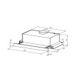 Кухонная вытяжка встраиваемая LEX HONVER 2M 600 INOX