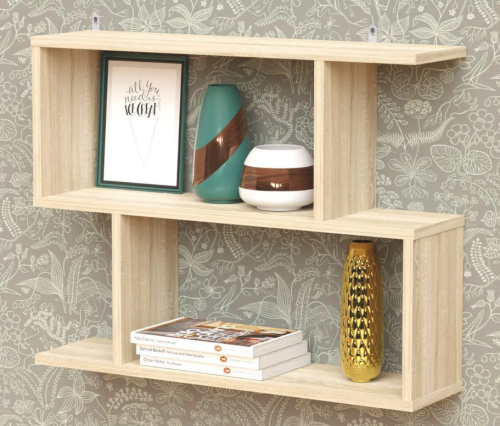 Полка настенная книжная 800х200х674, дуб сонома