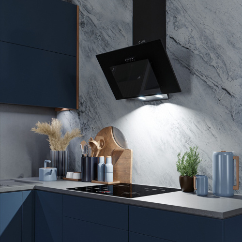 Кухонная вытяжка наклонная LEX MIRA 600 BLACK