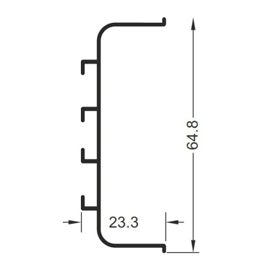 Ручка-профиль G-line "C" Золото белое XGJB-4582.ZOZB.4200