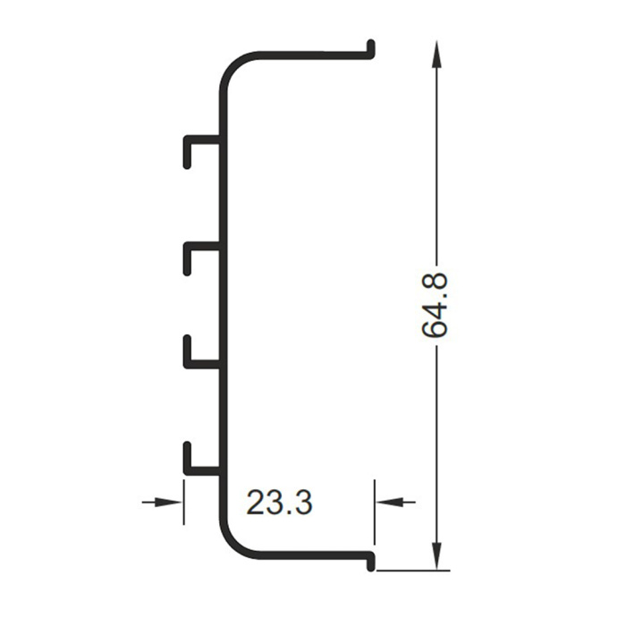 Ручка-профиль G-line "C" Золото белое XGJB-4582.ZOZB.4200
