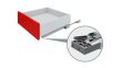 Направляющие скрытого монтажа с надвижным монтажом push BOYARD DB7776Zn/350
