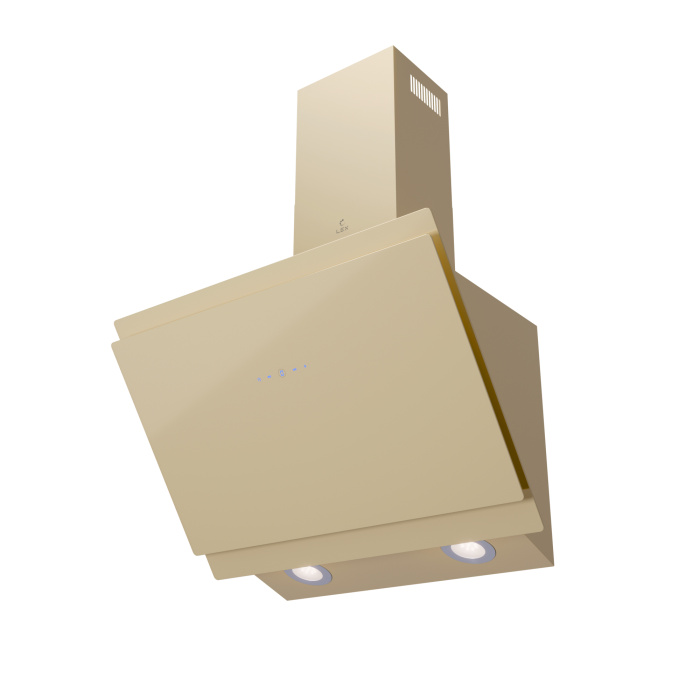 Кухонная вытяжка наклонная LEX FURIA 600 IVORY