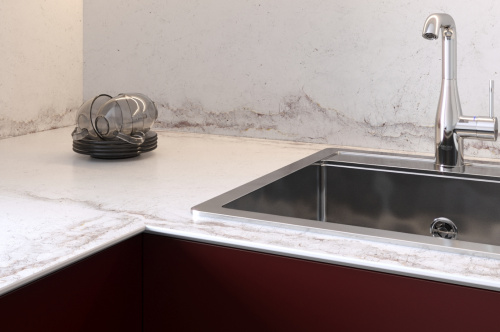 Столешница Frosty marble 8048/Sl Slotex 3000х600х40 мм