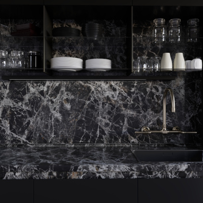 Стеновая панель Mystic marble 8053/R Slotex 4200х600х10 мм