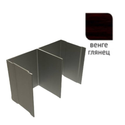 Трек двойной верхний венге глянец 6000мм Futurum