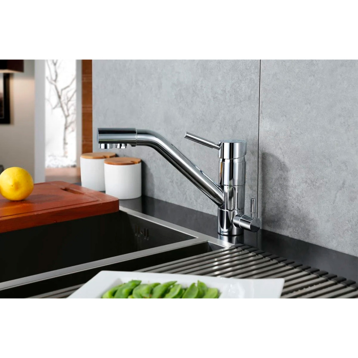 Смеситель для кухни Emar EC-3008 хром