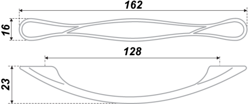 BOYARD.Ручка мебельная RS410EAB.4/128