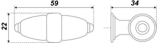 BOYARD.Ручка мебельная RC020MAB.4