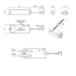 Выключатель инфракрасный PM 218DR GLS с держателем 220В/300Вт, дверь/рука, 5см, 83х35х19мм, D=14мм, пров. L=2,0м, белый