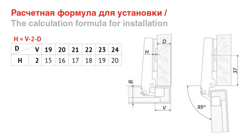 Петля 5201 АE d5,5 BOYARD H660A/0112