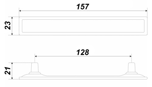 BOYARD.Ручка мебельная TOTEM RS123MAB.4/128/Bg