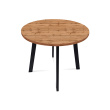 Обеденная группа Стол круглый и 4 стула серые (table88032DW + chair_desert gray_black)