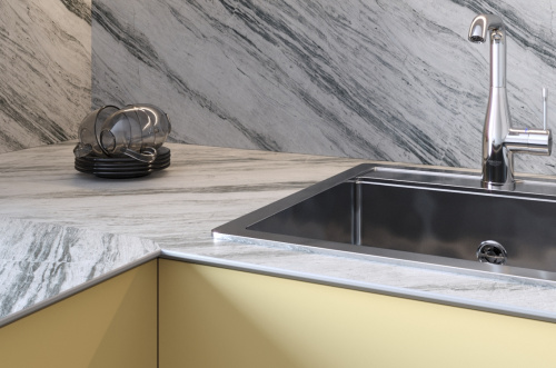 Столешница Crystal marble 8040/Sl Slotex 3000х600х40 мм