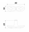 BOYARD.Ручка мебельная VITA 24523Z05301.09 RC507MAB.1
