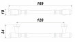 BOYARD.Ручка мебельная CAPELLA RS312BAZ.4/128