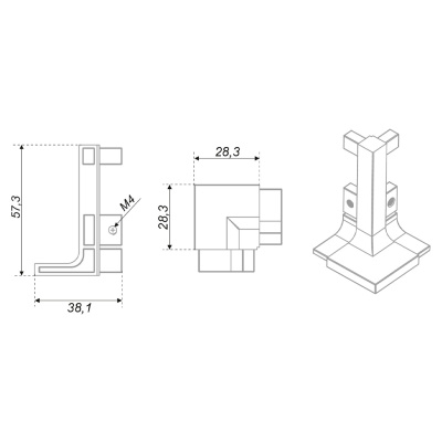 Уголок открытый GOLA BALANCE BOYARD RZ051.02SC