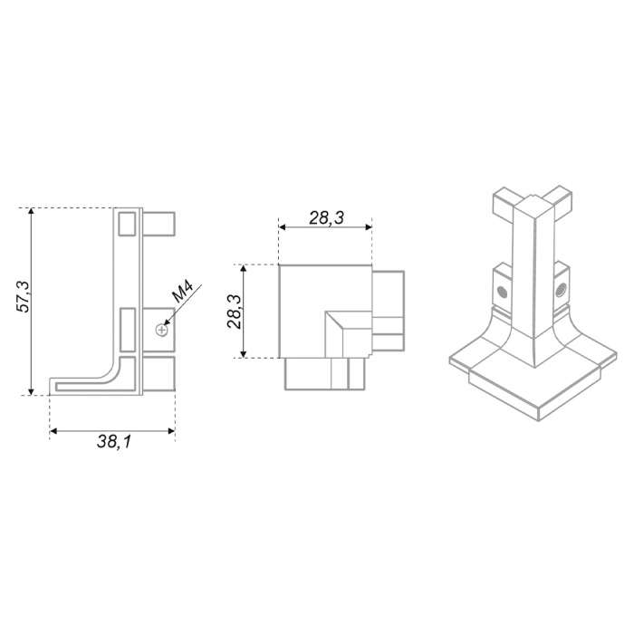 Уголок открытый GOLA BALANCE BOYARD RZ051.02SC