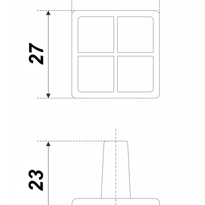 Ручка-кнопка мебельная DONNA BOYARD Матовая старинная латунь RC114MAB/Bg.4