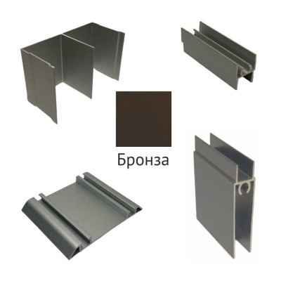Комплект х3 двери бронза без в/п 2950мм Futurum