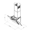 Кухонная вытяжка наклонная LEX MIRA 500 WHITE