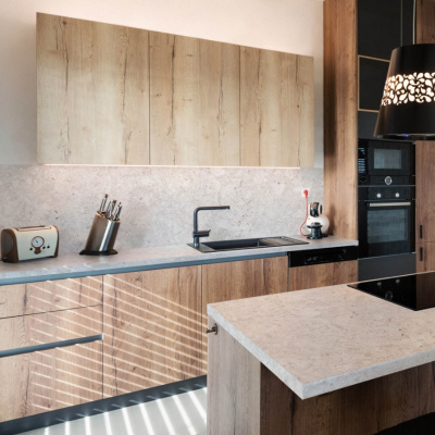 Столешница Creamy stone 8047/Sl Slotex 3000х600х40 мм