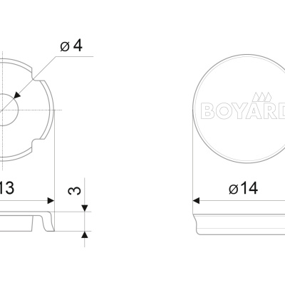 Заглушка для ручек декоративная BOYARD RZ001BAZ