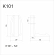 BOYARD.Крючок мебельный SOLO K101BN.7