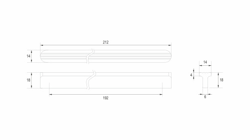 Ручка мебельная SHELL BOYARD RS064SC.4/192