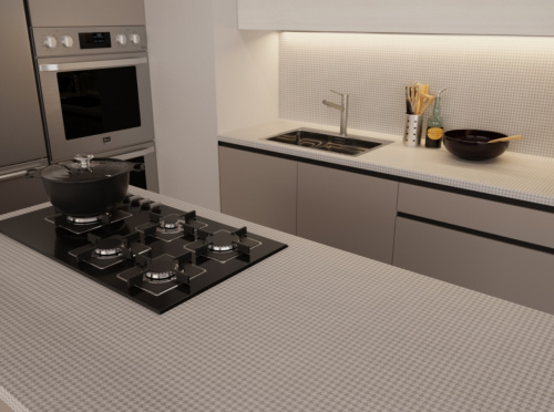 Стеновая панель Pepita 5014/Sc Slotex 4200х600х10 мм