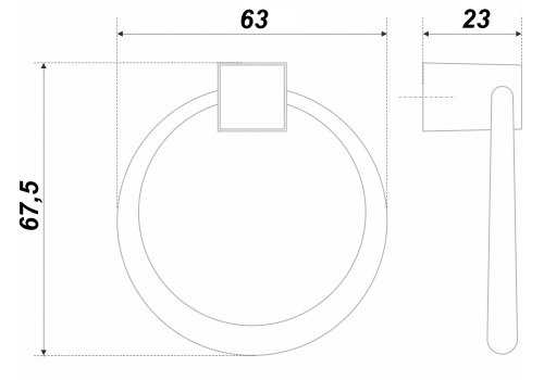 BOYARD.Ручка мебельная OREOL RC046BL.4