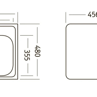 Мойка из нержавеющей стали для кухни UKINOX CLM480.480 -GT6K 0C