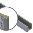 Планка для стеновой панели торцевая СКИФ алюминий матовый 600x4мм 1010/600МТ